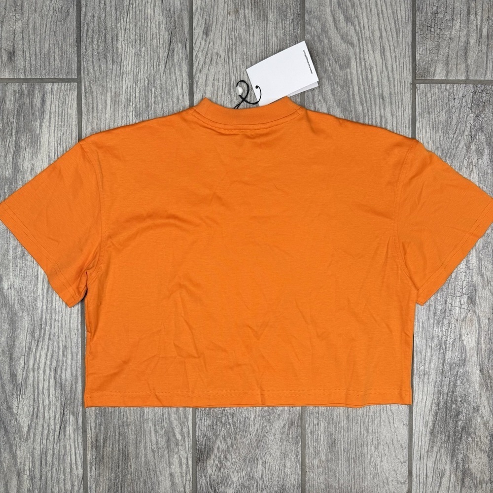 Eastside Golf Shirt Womens Orange Cropped Nwt Crop Top Golfing Gym Logo Size S — image 8 of 8